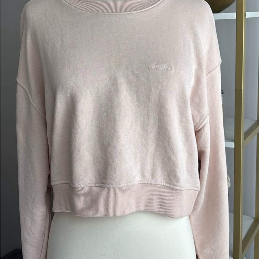 Never worn, H&M Light Pink Cropped Sweatshirt